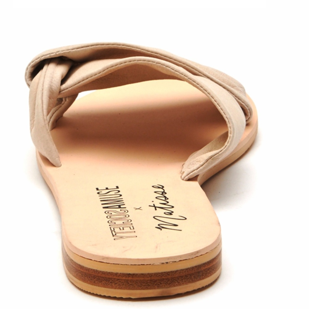 Matisse Capri Slide Ivory Leather Sandal - Picture 5 of 6